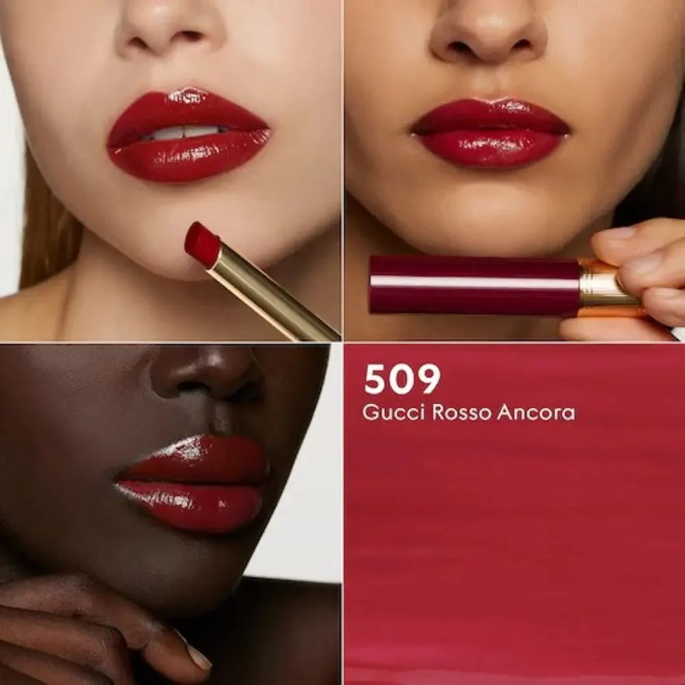 Gucci Rouge de Beauté Brillant Glow & Care Lipstick 509 Rosso Ancora